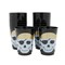 16 Pack Plastic Skull Themed Tumbler Cups for Kids Pirate Birthday Party Supplies (Black, 16 oz)